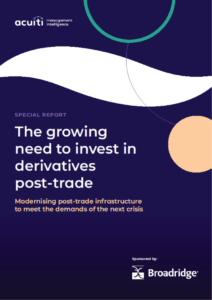 The growing need to invest in derivatives post-trade 